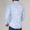 camisa celeste estructura cuadros marca business casual slim 144142 CELESTE 3