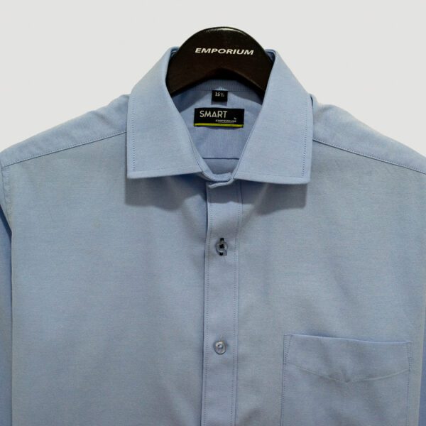 camisa celeste estructura labrada marca smart slim 138546 195046 3