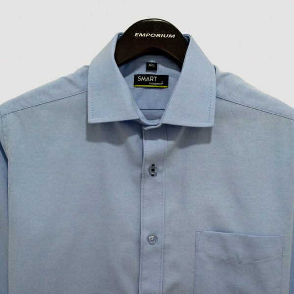 camisa celeste estructura labrada marca smart slim 138546 CELESTE 2