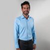 camisa celeste estructura labrada marca smart slim 150474 CELESTE 1