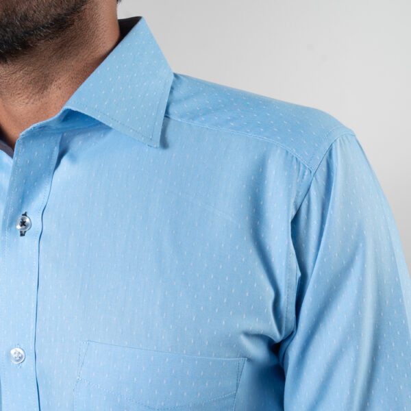 camisa celeste estructura labrada marca smart slim 150474 CELESTE 2