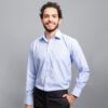 camisa celeste estructura labrada marca smart slim 152564 CELESTE 1