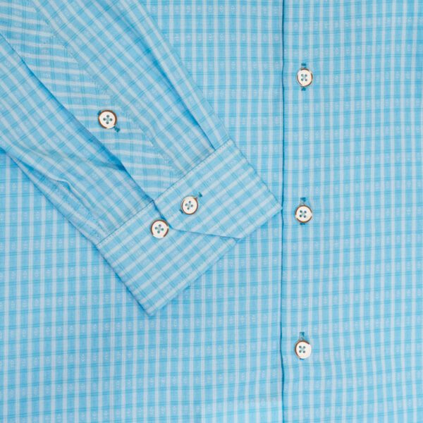 camisa celeste estructura plana marca business casual cl sico 146301 CELESTE 2