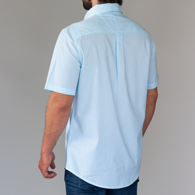 camisa celeste estructura plana marca carven cl sico 142858 CELESTE 4
