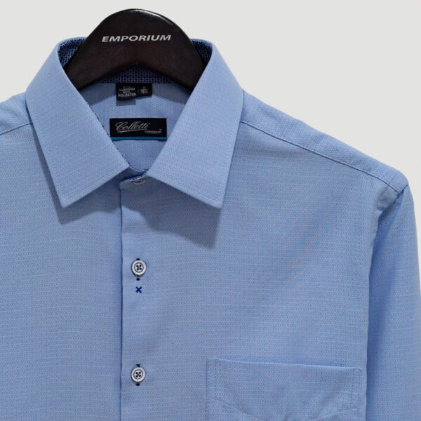 camisa celeste estructura plana marca colletti cl sico 146310 CELESTE 3