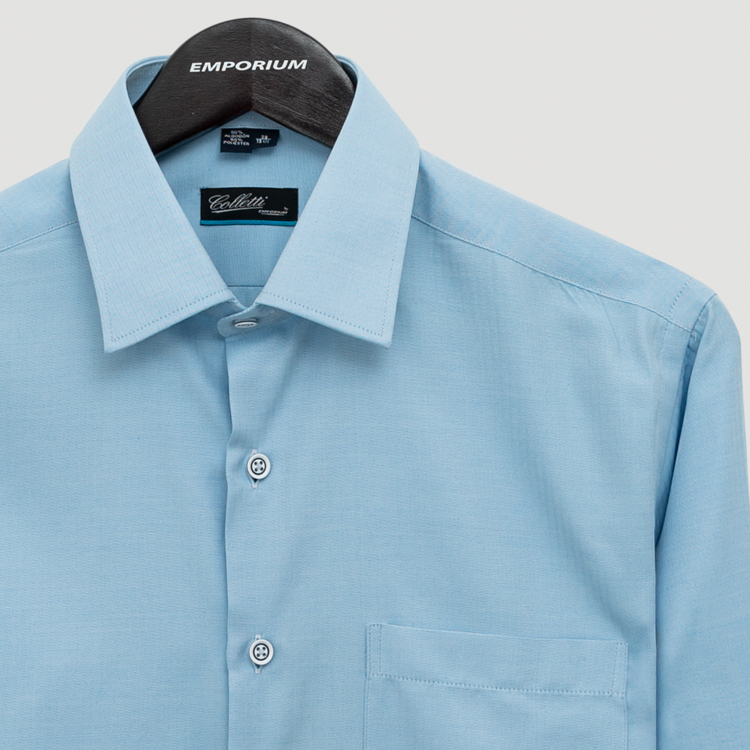 camisa celeste estructura plana marca colletti cl sico 155431 CELESTE 2