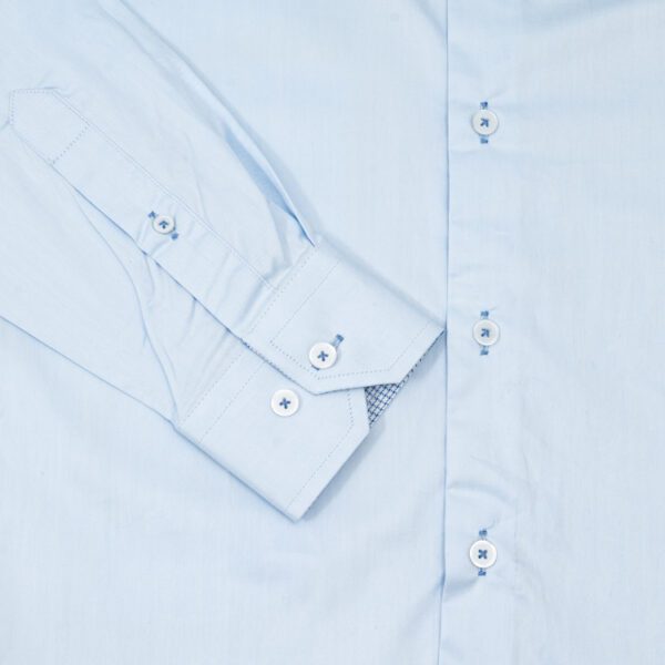 camisa celeste estructura plana marca colletti slim 152466 CELESTE 4