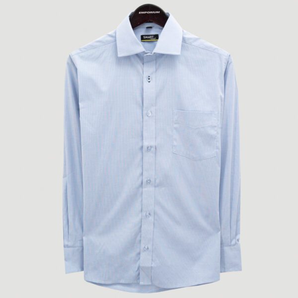 camisa celeste estructura plana marca smart slim 141171 CELESTE 1