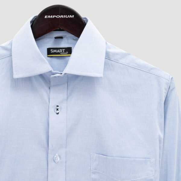 camisa celeste estructura plana marca smart slim 141171 CELESTE 2