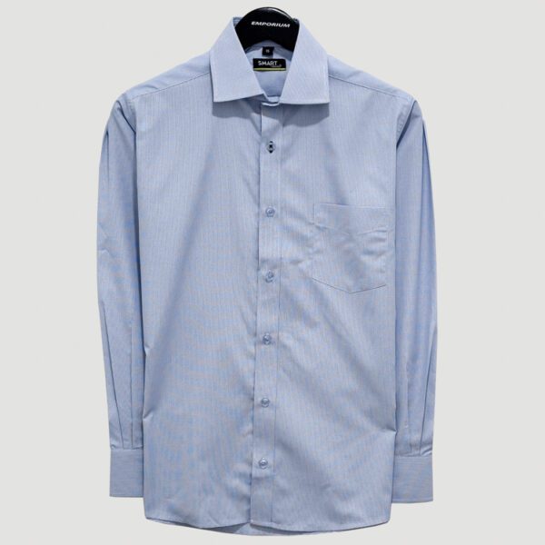 camisa celeste estructura plana marca smart slim 141235 CELESTE 1