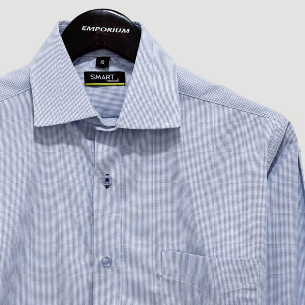 camisa celeste estructura plana marca smart slim 141235 CELESTE 2