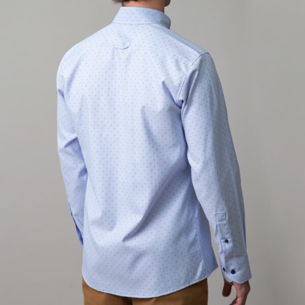 camisa celeste estructura puntos marca business casual slim 147696 CELESTE 3
