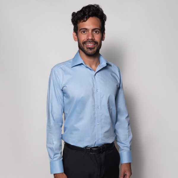 camisa celeste lisa marca smart slim 122242 CELESTE 1
