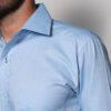 camisa celeste lisa marca smart slim 122242 CELESTE 2