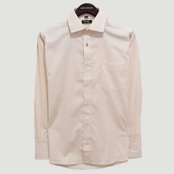 camisa crema estructura plana marca smart slim 141181 CREMA 1