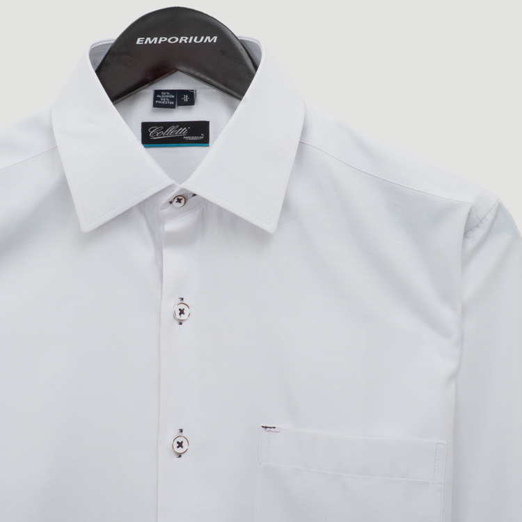 camisa formal blanco estructura plana marca colletti cl sico 155482 BLANCO 2