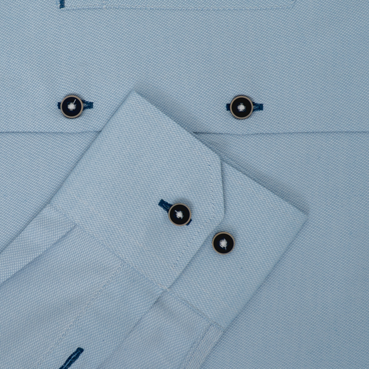 camisa formal celeste estructura plana marca colletti cl sico 155492 CELESTE 3