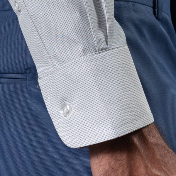 camisa gris estructura labrada marca smart slim 150499 GRIS 4