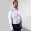 camisa lila estructura labrada marca smart slim 122221 LILA 1