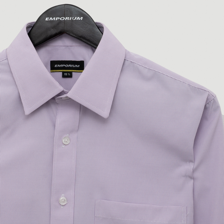 camisa lila estructura plana marca emporium slim 154962 LILA 2