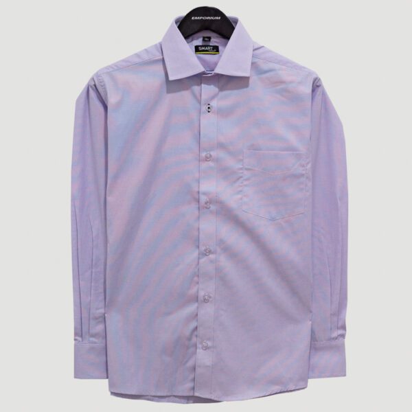 camisa lila estructura plana marca smart slim 141154 LILA 1