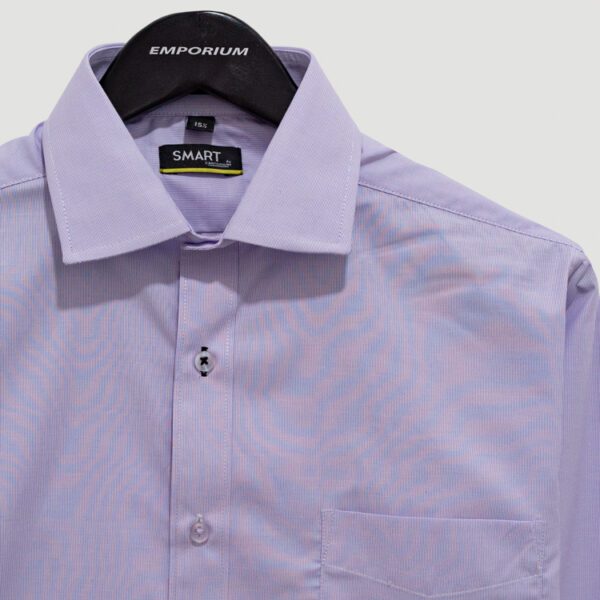 camisa lila estructura plana marca smart slim 141154 LILA 2