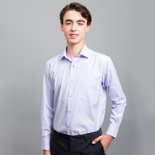 camisa morada diseno de lineas marca smart slim 144498 MORADO 1