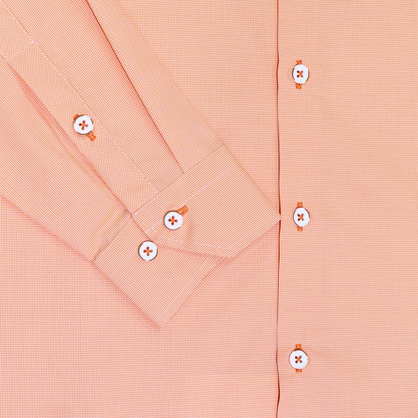 camisa naranja estructura labrada marca business casual cl sico 142070 NARANJA 2
