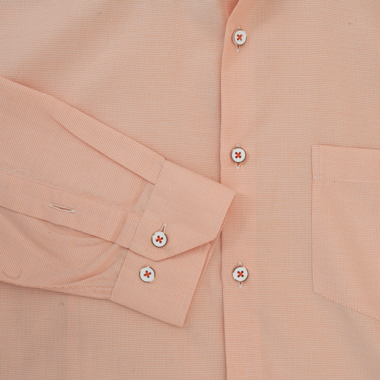 camisa naranja estructura labrada marca business casual cl sico 155470 NARANJA 4