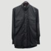 camisa negra estructura labrada marca bcasual cl sico 155026 NEGRO 1