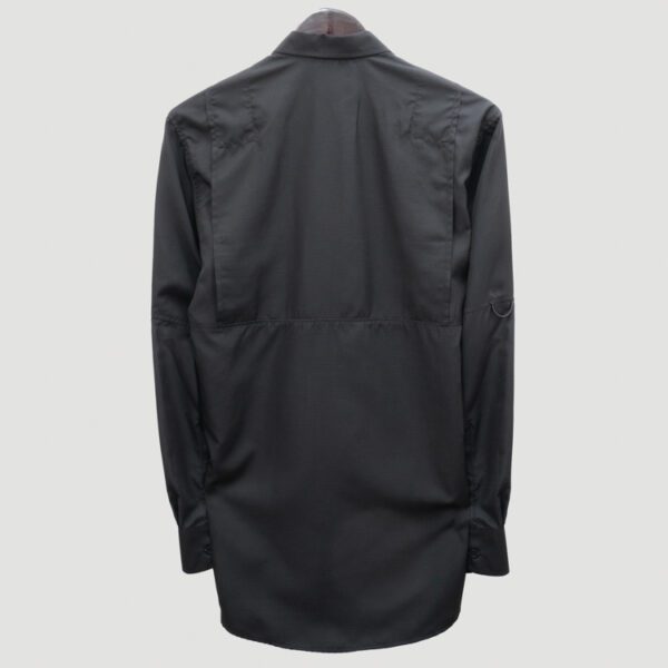 camisa negra estructura labrada marca bcasual cl sico 155026 NEGRO 3