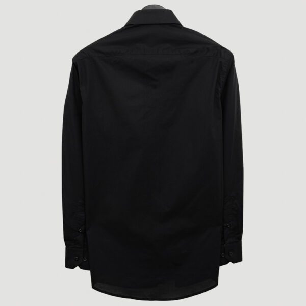 camisa negra estructura plana marca colletti slim 152458 NEGRO 3