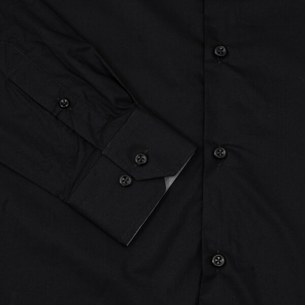 camisa negra estructura plana marca colletti slim 152458 NEGRO 4