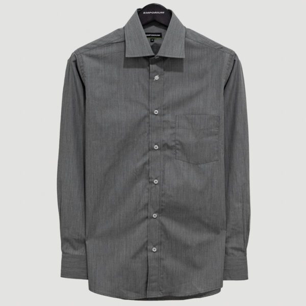camisa negra estructura plana marca emporium slim 141003 NEGRO 1