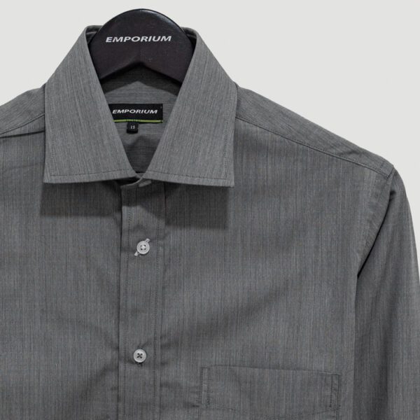 camisa negra estructura plana marca emporium slim 141003 NEGRO 2