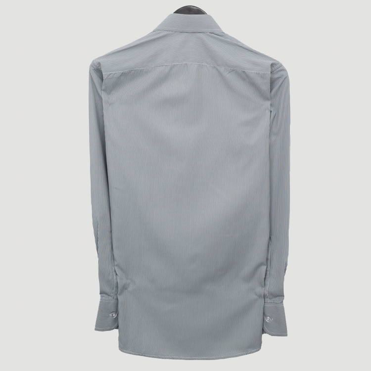 camisa negro estructura rayada marca smart slim 152656 NEGRO 3