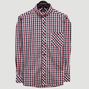 camisa roja estructura plana marca business casual slim 141389 225781 1