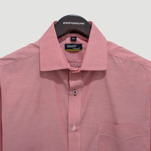 camisa rojo diseno con lineas marca smart slim 138494 ROJO 3