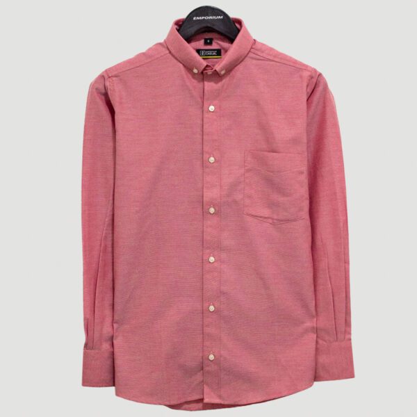 camisa rojo estructura labrada marca business casual slim 138380 ROJO 1