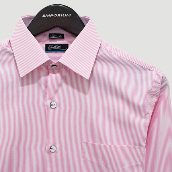 camisa rosado diseno de lineas marca colletti cl sico 142029 ROSADO 3