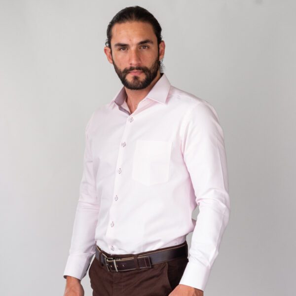 camisa rosado estructura labrada marca colletti cl sico 144088 ROSADO 1