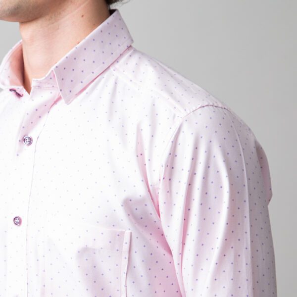 camisa rosado estructura puntos marca business casual slim 147700 ROSADO 2