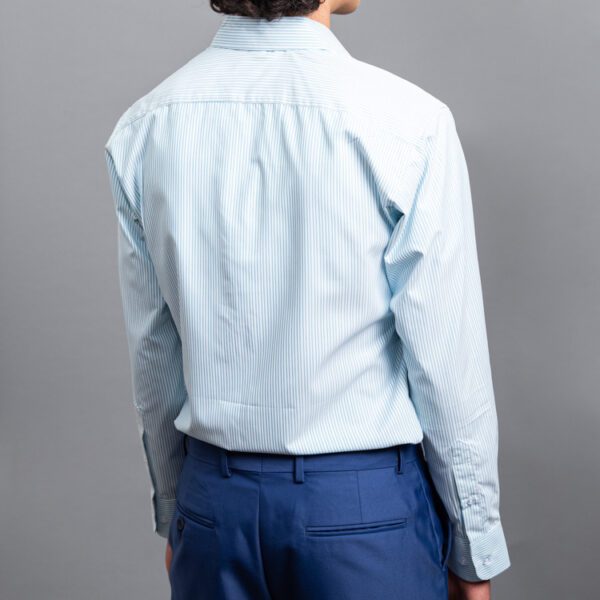 camisa turquesa diseno de lineas marca smart slim 152600 TURQUESA 3