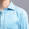 camisa turquesa diseno de lineas marca smart slim 152627 TURQUESA 2