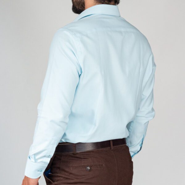 camisa turquesa estructura labrada marca colletti cl sico 144095 TURQUESA 3