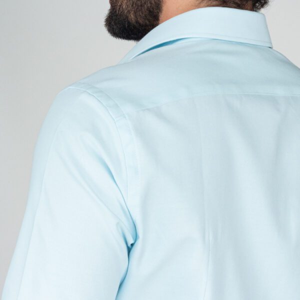 camisa turquesa estructura labrada marca colletti cl sico 144095 TURQUESA 4