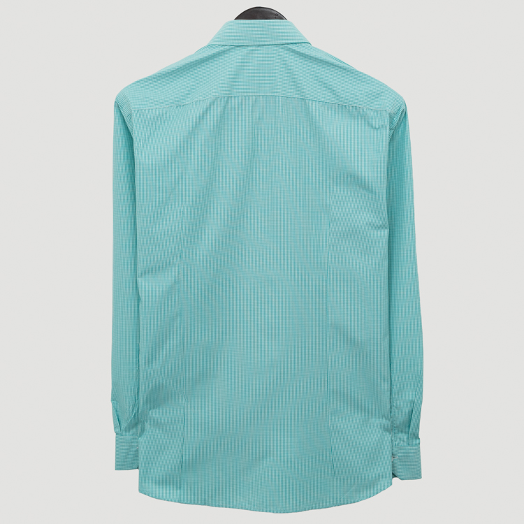 camisa verde estructura labrada marca business casual cl sico 155474 VERDE 3