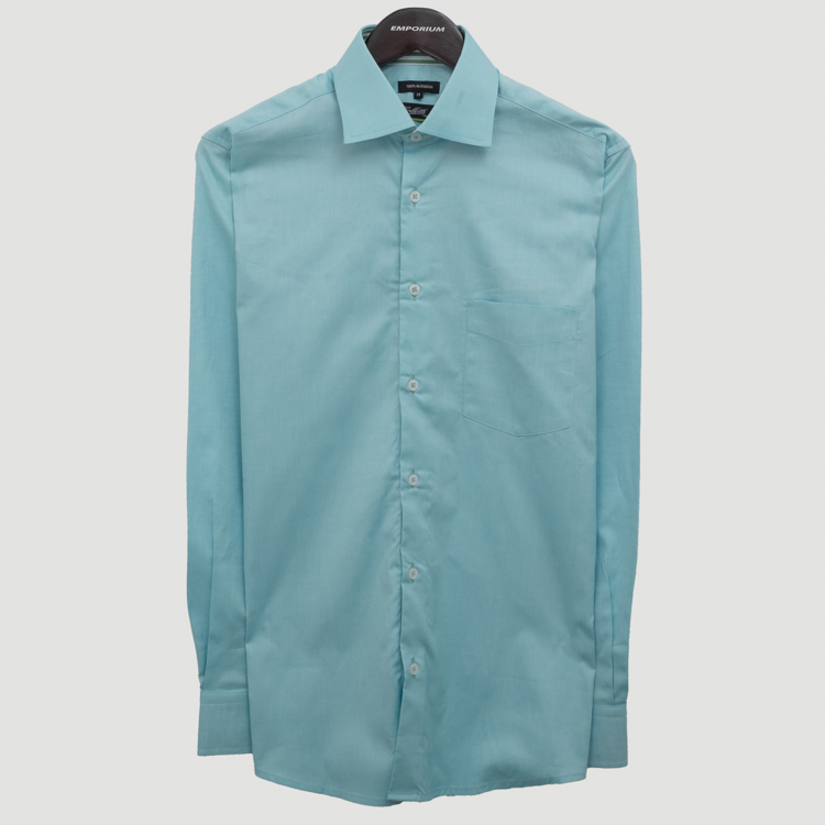 camisa verde estructura plana marca colletti slim 158762 VERDE 1