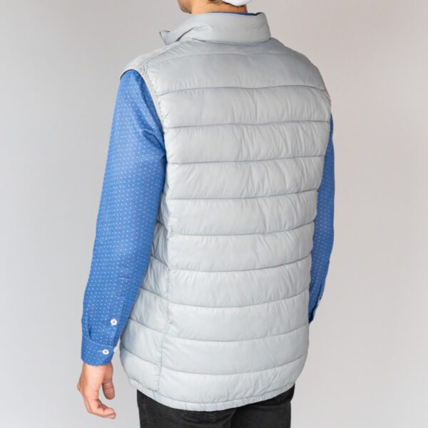chaleco gris estructura plana marca chaps slim 144345 GRIS 4