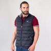 chaleco negra estructura plana marca chaps slim 144342 NEGRO 1
